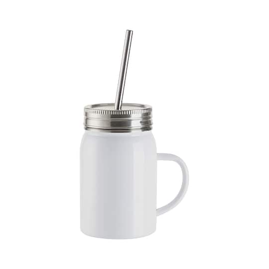 Craft Express 4ct. 17oz. Handled Sublimation Mason Jars
